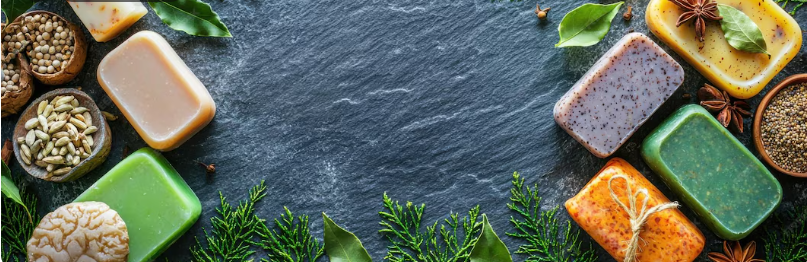 Natural handmade soap collection